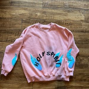Holy Spirit Pink Crewneck oversized